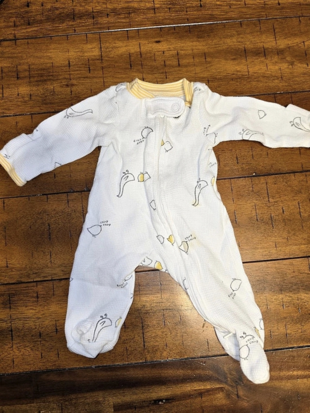 Carter's Mini Bird Print 2-Way Zip Cotton Sleep & Play Baby Sleeper. Preemie